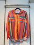 Multicolour Striped Collar Shirt